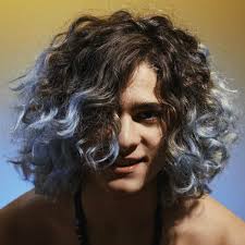 Long Hair Blue Ends In 2020 Curly Hair Styles Hair Dye Tips Long Hair Styles Men