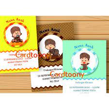 100 per nama, data berbentuk excel ) kartu ucapan sovenir. Kartu Undangan Khitanan Khitan Sunatan Sunat Cute Shopee Indonesia