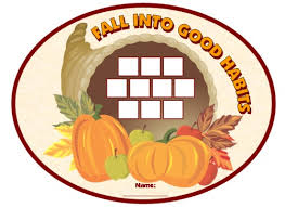 Fall And Thanksgiving Sticker Charts