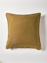 Les tailles de sommiers et matelas 2. Taie D Oreiller En Lin Lave Cocoon Jaune Olive Maison Vetement Et Deco Cyrillus