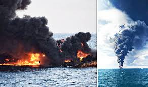 east china sea oil slick: iranian