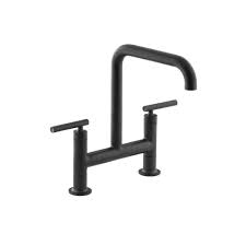 kohler purist 2 handle bridge kitchen