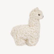 White Needle Felted Alpaca 3.5 - Adora Boutique