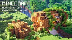 How two build a house in minecraft is explained in this article. Minecraft How To Build A Fallen Tree House Video Dailymotion