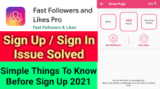 Fast Followers And Likes Pro App Sign In Problem Solved : Fast ...