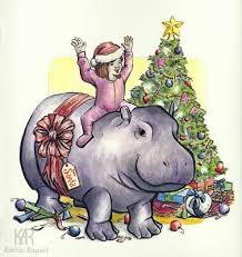 Kathie Rupert Hippo Baby Hippo Cute Animals