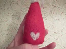 Santa Ornament, Xmas Decoration, Felted Santa