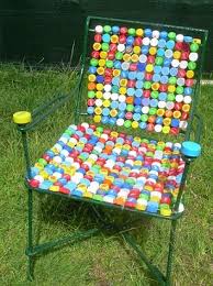 Bottle Cap Chair Recycled Art Bottle Cap Art Recycled Crafts
