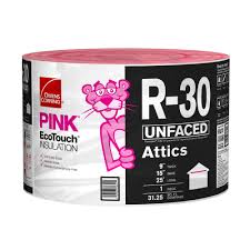 Owens Corning R 30 Ecotouch Pink Unfaced Fiberglass Insulation Roll 15 In X 25 Ft