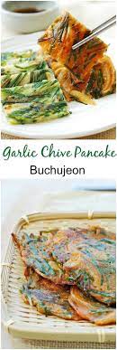 Buchujeon Korean Pancakes Made With Garlic Chives Recipe Korean Side Dishes Asian Recipes Korean Pancake