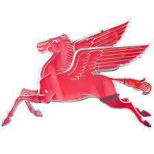 Mobilgas Pegasus Sign Vintage Vintage Metal Gas Pumps