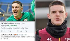 Declan rice is wanted by the republic of ireland and englandcredit: Declan Rice Ireland Fans Fume As West Ham Star Chooses To Represent England Football Sport Express Co Uk