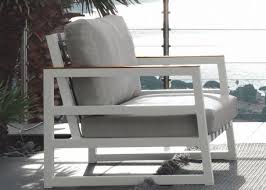 Fauteuil De Jardin Design Italien Blanc Ou Gris Alabama Alu Par Talenti Living