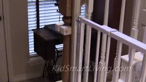 Baby gates not for stairs. How To Install Baby Gates On Stairway Railing Banisters Without Drilling The Post Youtube