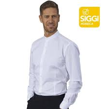 Ce live est interdit aux hommes. Chemise De Serveur Col Officier Evan Bga Vetements