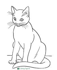 Here's a fun little printable cat jigsaw, which takes moments to make and is fun for the kids to reassemble! Cat Coloring Pages