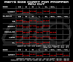 Propper Bdu Size Chart Www Bedowntowndaytona Com