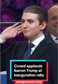 Donald Trump Celebrates Barron at Inauguration Rally