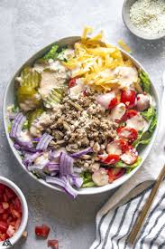 A sweet macaroni salad just like grandma used to make. Big Mac Salad Keto Low Carb Little Pine Kitchen