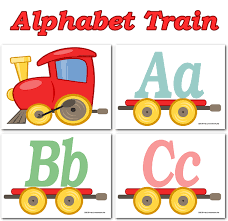37952 kids train clip art images on gograph. Printable Poster Of Alphabet Train For Classroom Wall Free Printable Alphabet Letters Alphabet Train Alphabet Train Printable Free Printable Alphabet Letters