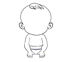 The find the center of the bottom portion of the head…in other words, find the 1/2 point of the bottom half of the baby's. How To Draw A Baby In A Few Easy Steps Easy Drawing Guides Cartoon Drawings Easy Drawings Drawing Face Shape