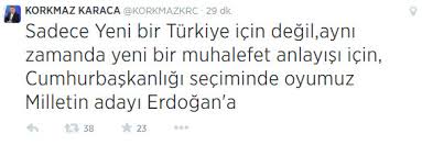 Bu isimlerden biri chp parti meclisi üyesi korkmaz karaca. Chp Li Korkmaz Karaca Oyumuz Erdogan A Son Dakika Haberler