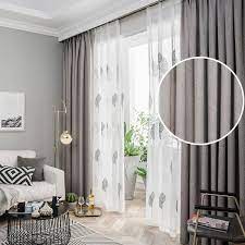 White blackout curtains can work just as well a blue or dark gray blackout curtain. Solid Sun Blocking Window Curtain White 4 Prong Pinch Pleat Patterned Curtains For Drawing Room Dark Gray Light Gray Dark Green 2 Pcs Mix Match Curtains