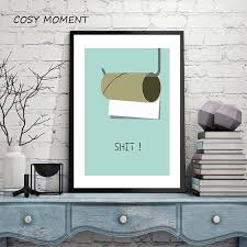 Cosy Moment Canvas Painting Funny Toilet Paper Billboard Bathroom Wall Art Painting Canvas Poster Prints Zs042 Bathroom Wall Art Wall Art Pictures Funny Paintings