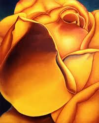 Georgia O Keefe Flower Paintings Names Yellow Rose Georgia Okeeffe Style Flower Painting By Southwest Georgia O Keeffe Georgia Okeefe Flower Painting