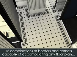 In case anyone else needs to know, u press ctrl f to make the trianglular floor tiles, then u press ctrl f again to go back to square tiles. Tyravb S Puzzle Floor Classic Edwardian Tiles With Border