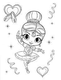 While your child is busy by coloring drawings you can do you can give a coloring page to a 2 years baby and to the schoolboy. Shimmer And Shine Coloring Pages 100 Pictures Free Printable