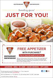 Bj's restaurants and brewhouse customer service contact info. Free Appetizer With Your Meal At Bjs Restaurants Free Appetizer Restaurant Deals Appetizers