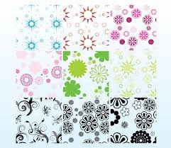The square pattern is free, but you can also find a hexagon version of it in the paid pdf. Free Floral Patterns Vector Art Graphics Freevector Com
