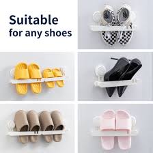 Space saving wall mounted shoe rack. China Plastic Adjustable Corner Shoe Rack Space Saver Bathroom Wall Mounted Foldable Slippers Rack Slippers Holder Rack With Suction Cup China Bathroom Accessory Bathroom Accessories