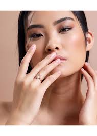 Mov Diamond ROSE GOLD Kadın Mori Baykuş Pırlantalı 14 Ayar Altın Kadın  Yüzük 1678221