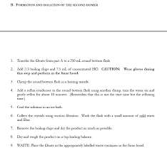 Solved Draw A Flow Chart Outlining The Steps In This Expe