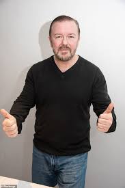 Ricky gervais and stephen merchant briefly explain the ongoing experiment of turning their pointless in monkey news: Afterlife Creator Ricky Gervais Reveals He Spends Just Eight Minutes A Day Writing Scripts Daily Mail Online