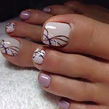 Diseños para pedicure en esmalte azul y plata. Disenos De Pedicure 2019 Te Van Encantar 13 Curso De Organizacion Del Hogar Y Decoracion De Interiores