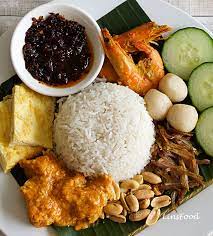 Nasi lemak is a dish originating in malay cuisine that consists of. Nasi Lemak Coconut Rice From Singapore And Malaysia