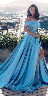 Something Blue 24 Blue Wedding Gowns For Your Happy Wedding Prom Dress With Train Prom Dresses Blue Prom Dresses Long
