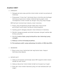 Menurut kisaran harga jual produk. Analisis Swot Gudang Garam