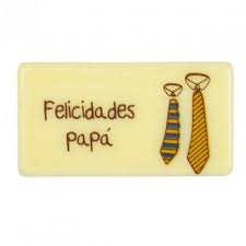Utiliza máquina de corte cnc para la realización de este proyecto. Placa Rectangular Chocolate Branco Dia Do Pai Felicidades Papa 5 4 X 2 9 Cm Dekora