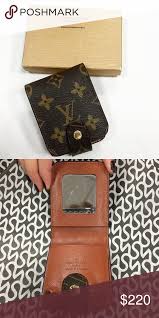 Canvas cases come in classic chocolate with gold metal casing and light tan with silver accents. Louis Vuitton Lipstick Case With Mirror Lipstika