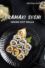 Uramaki Sushi Inside Out Rolls Kitchen Stories Rezept Und Video Rezept Rezepte Sushi Sushi Rezepte