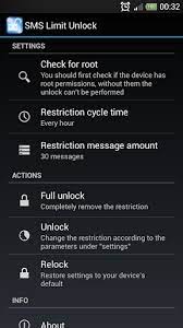 The lack of ability to unlock it from your phone itself protects against (for example) the possibility of. Sms Limit Unlock Apk 1 2 Aplicacion Android Descargar