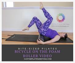 Watch This Video To Learn How To Practice This Pilates Exercise On The Foam Roller For More On Other Pilates Exercises Pilates Pilates Workout Bicycle Workout