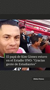 🫂 Todavía en medio del dolor, Marcos, el padre de Kim Gómez, recibió el  cariño y afecto de los hinchas y jugadores de Estudiantes. 🏟️ Es que el  papá de la nena