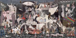 About Nos Deja Leer Un Texto Interesante Sobre El Punto De Vista Que Da El Artista A Estas Reinterpretaciones De Los Mas Grandes Del Arte Guernica Art Painting