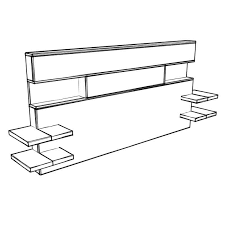 This big need of bed can be built at home. How To Build A Diy King Size Headboard With Shelves Thediyplan