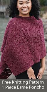 It's light weight and airy, and the pattern is worked in straight rows and not motifs , which makes it really fun and easy to work with! 1 Piece Poncho Knitting Patterns In The Loop Knitting